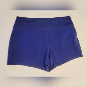 🖤MARIKA Women's Blue ATHLETIC Shorts with Zipper Pocket